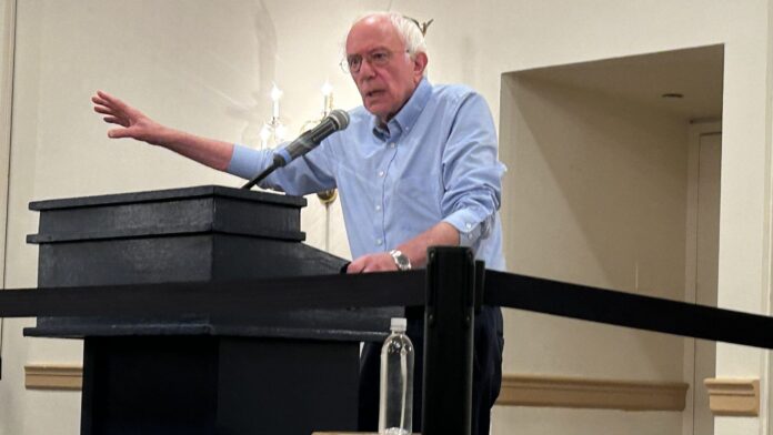 Bernie Sanders says Trump's 'lying' when he claims Kamala Harris is more liberal than the Vermont senator