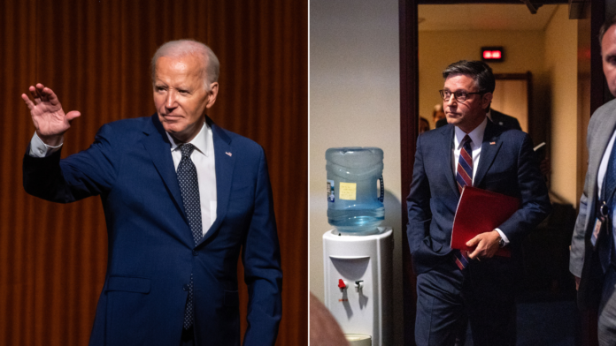 Biden calls Speaker Johnson 'dead on arrival' in bizarre exchange