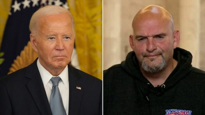 Fetterman doubles down on support for Biden amid calls for him to withdraw