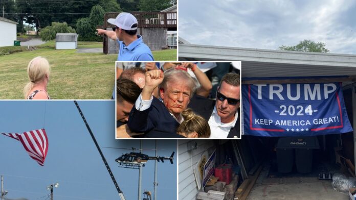 Trump supporters at Pennsylvania rally take cover from gunfire that 'shocked' locals