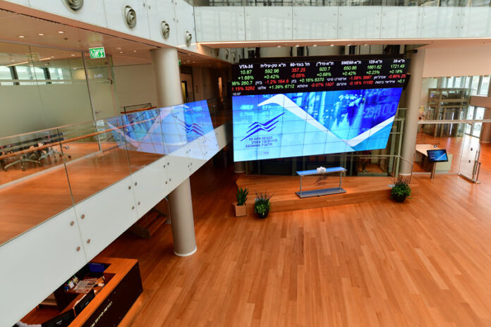 &copy; Omer Mesinger, TASE PR Israel stocks higher at close of trade; TA 35 up 1.97%