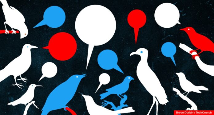 illustration of birds with speech bubbles