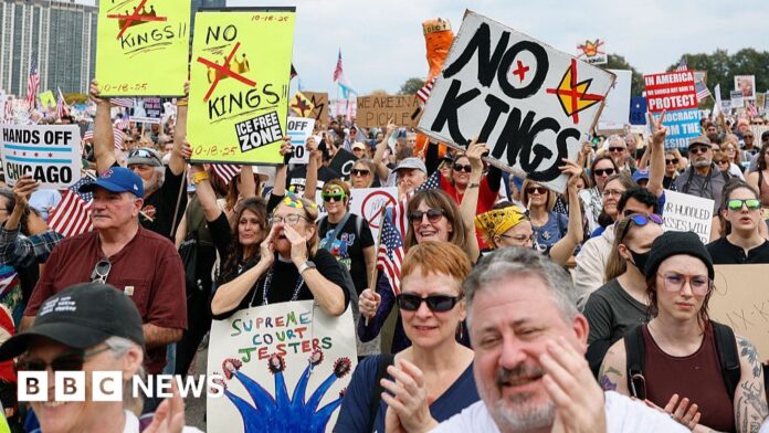 No Kings protests draw huge crowds at anti-Trump rallies across US