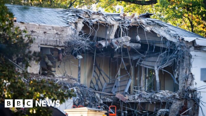 White House begins demolishing part of East Wing for Trump ballroom