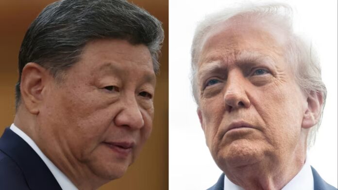 Chinese President Xi Jinping and his US counterpart Donald Trump