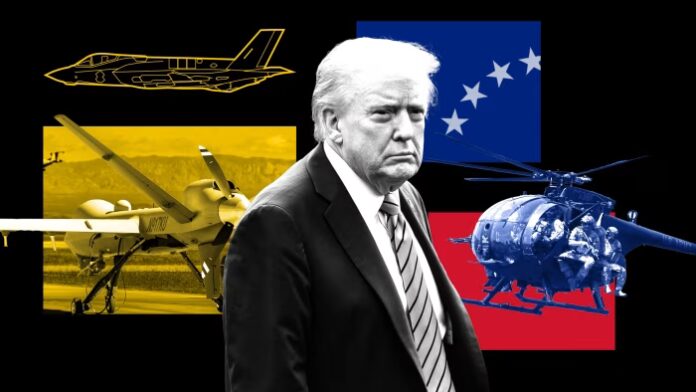 the US military build-up off Venezuela